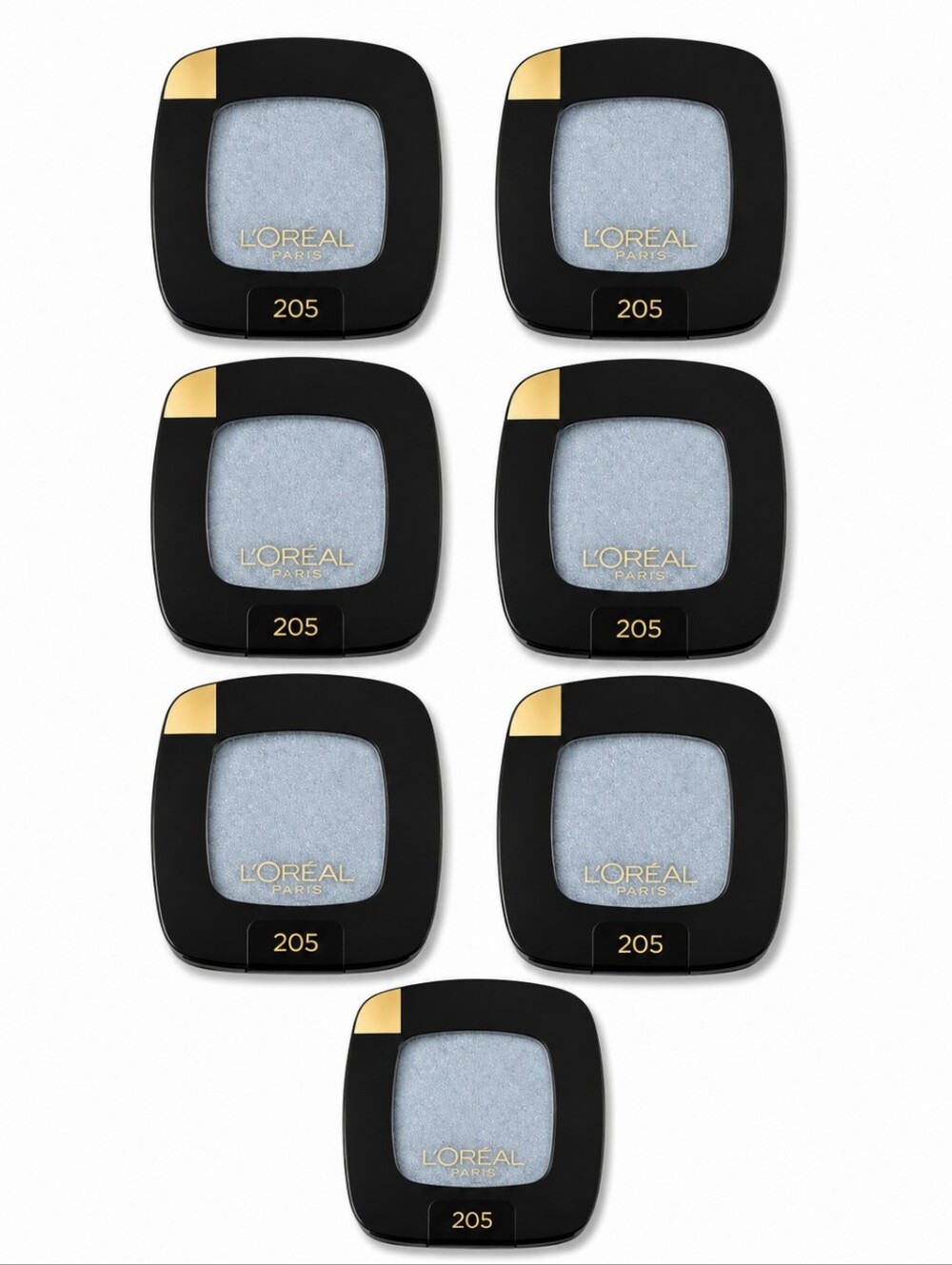 7 x L'Oreal Paris Colour Riche Monos Eye Shadow, 210 Argentic